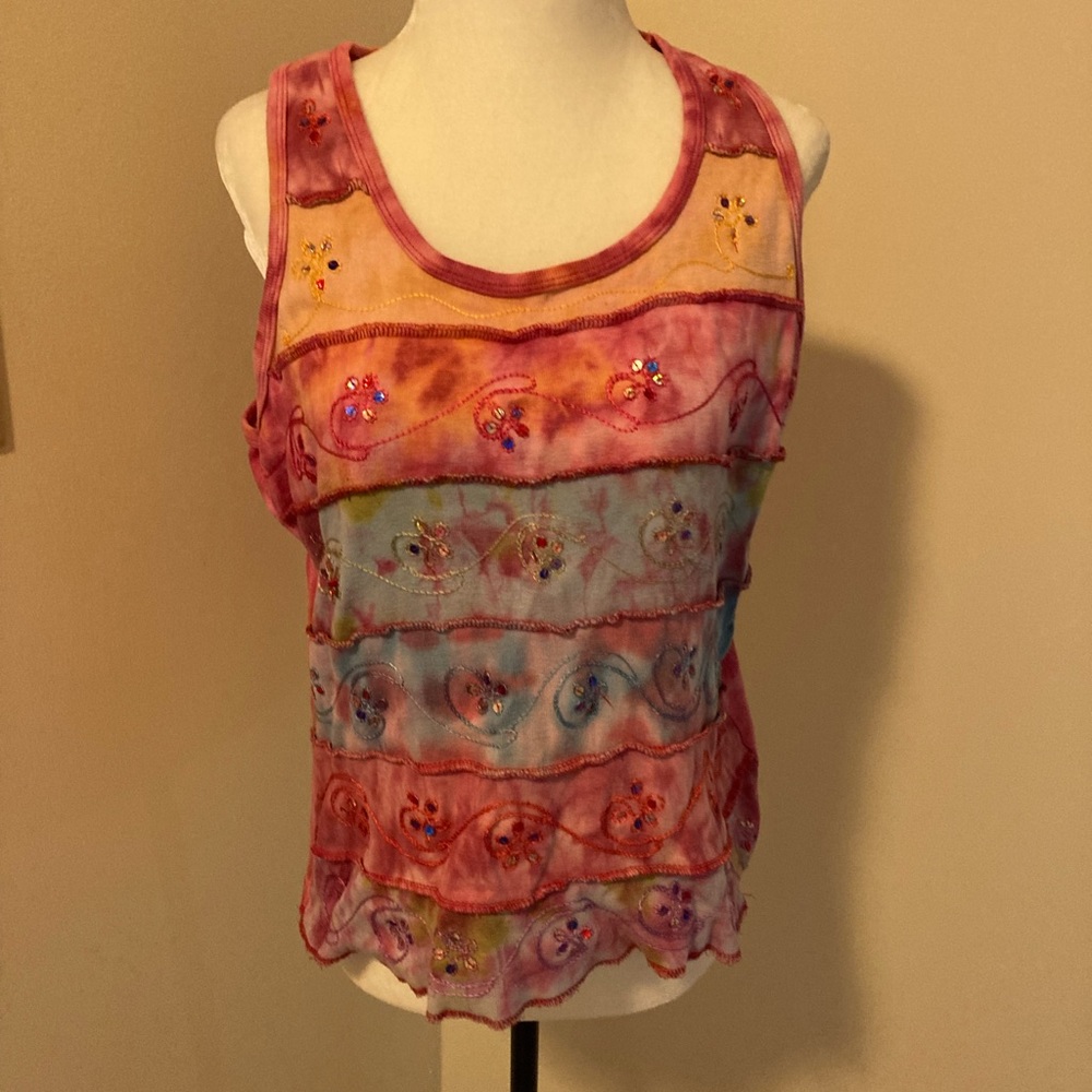 Multi colored tank top